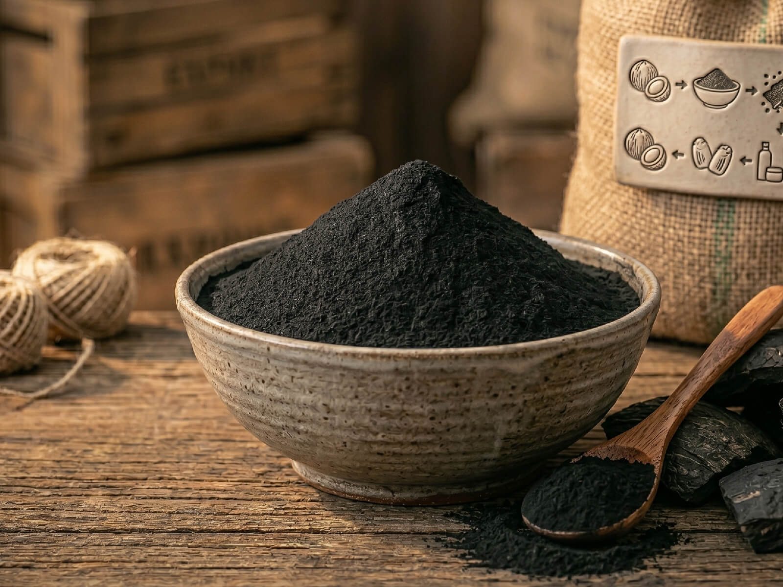 Coconut Shell Charcoal Powder — Powder