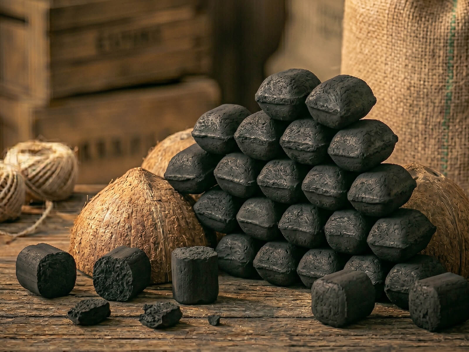 Coconut Shell Pillow Briquettes — Pillow Briquettes