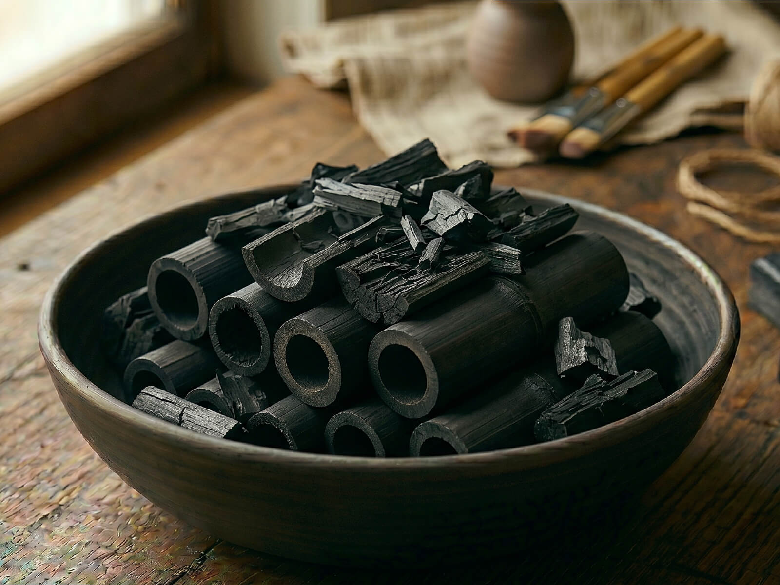 Bamboo Charcoal Lumps — Natural Lumps